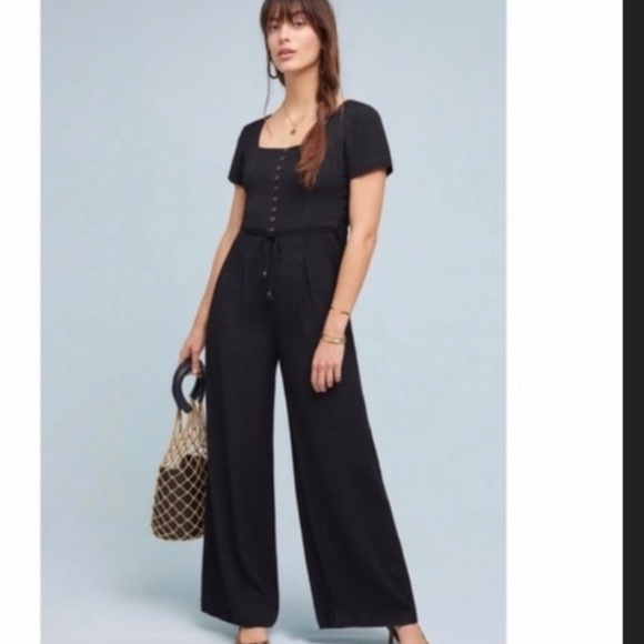 Maeve Wide Leg Corset Style Hipster Hippie Boho Bohemian Vaca Jumpsuit Romper - Picture 9 of 9